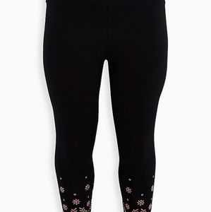 NWT Torrid Size 00 Premium Crop Length Legging